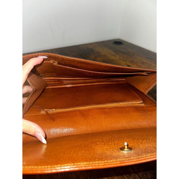 Louis‎ Vuitton Vintage Bag Pochette Dame Clutch Brown Monogram - Picture 3 of 16